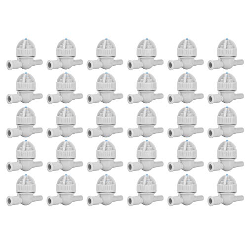 Garten Tropfbewässerung Antidrip -Gerät 30pcs abtrennbare Anti -Tropf -Werkzeug -Zerstäubungsspray für Gewächshauskühlung und Gartengarten -Bewässerung Kunststoffmaterial 4.3x3.2 von DIRBAK