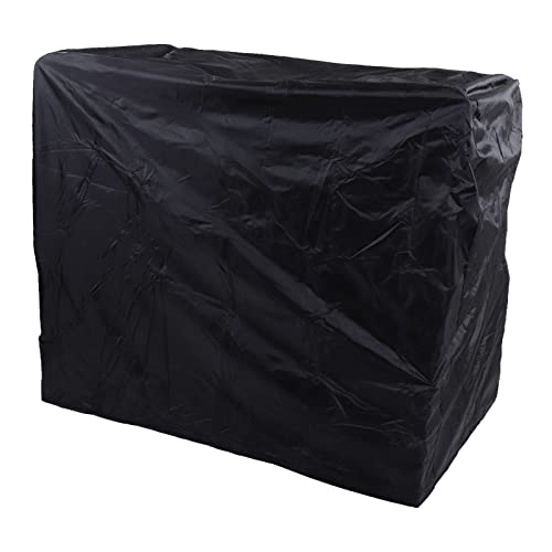 Grillabdeckung Grillabdeckung BBQ Cover Faltbare tragbare Außengrillabdeckung mit Aufbewahrungstasche für die meisten Outdoor -Grillgrills 210D Polyester Material (L) von DIRBAK