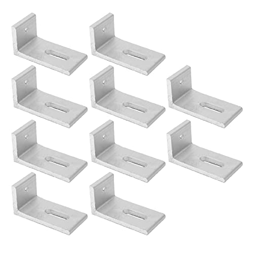 L Fuß Solar Mount Aluminiumlegierung Photovoltaik -Montage -Halterung für Dach PV -System 10pcs Set Haltbarer winddichtem Stoßdämpfer Easy Installation von DIRBAK