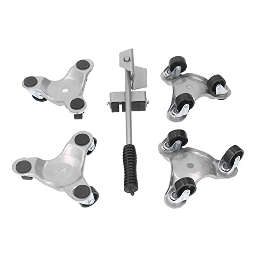 Möbel bewegte Rad Dolly Set Hochleistungsdreieckseisenbewegungswalze mit Lifter für Home Office Warehouse Sofa Bett Klavier Kühlschrank 4pcs Silber Silber Möbel bewegte Rad Dolly Set Hochleistungsdreieckseisenbewegungswalze mit Lifter für Home Office Warehouse Sofa Bett Klavier Kühlschrank 4pcs Silber Silber von DIRBAK