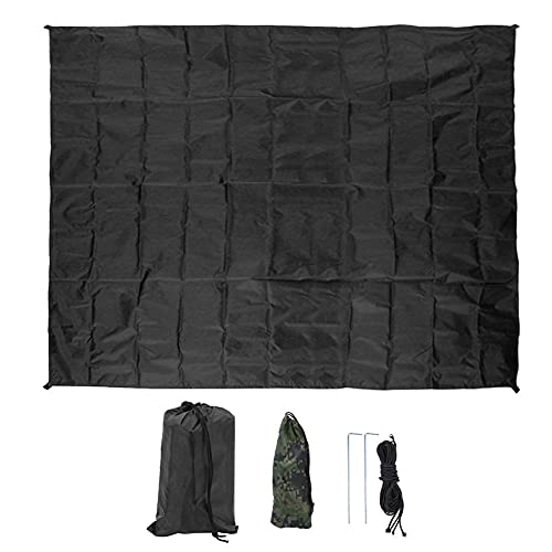 Multifunktionaler Schatten Segel Segel hohe Dichte im Freien im Freien Sonnenschutz Baldachin kompakt Leichtes Garten Picknick Fischerei 210T Polyester M Militärgrün L -Größe (Der Himmel Vorhang) von DIRBAK