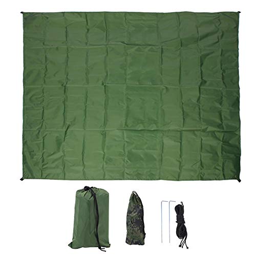 Multifunktionaler Schatten Segel Segel hohe Dichte im Freien im Freien Sonnenschutz Baldachin kompakt Leichtes Garten Picknick Fischerei 210T Polyester M Militärgrün L -Größe (Der Himmel Vorhang) von DIRBAK