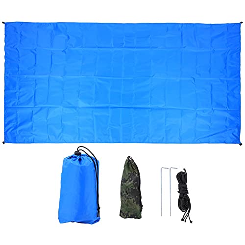 Multifunktionaler Schatten Segel Segel hohe Dichte im Freien im Freien Sonnenschutz Baldachin kompakt Leichtes Garten Picknick Fischerei 210T Polyester M Militärgrün L -Größe (Der mittlere Sky) von DIRBAK