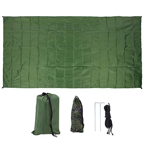 Multifunktionaler Schatten Segel Segel hohe Dichte im Freien im Freien Sonnenschutz Baldachin kompakt Leichtes Garten Picknick Fischerei 210T Polyester M Militärgrün L -Größe (Der mittlere Sky) von DIRBAK