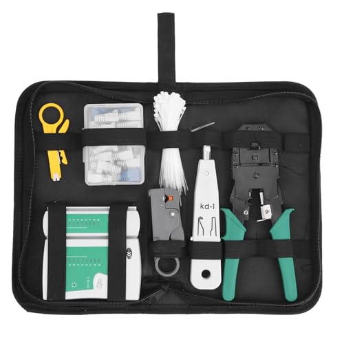 Netzwerkkabel -Tool -Set professionelles komplettes Kit mit Kabel Tester Crimping Tool Stripper -Stanzmesser für Ethernet -Kabel -Installation und Wartung ABS -Material Netzwerkkabel -Tool -Set professionelles komplettes Kit mit Kabel Tester Crimping Tool Stripper -Stanzmesser für Ethernet -Kabel -Installation und Wartung ABS -Material von DIRBAK