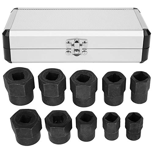 Nussentfernungswerkzeug Set 10 pcs beschädigter Nuss -Extraktor -Kit für rostige zerbrochene Muttern und Schrauben Entfernung 9 19 mm Metrikgrößen Hochfestigkeit Legierter Stahl Nussentfernungswerkzeug Set 10 pcs beschädigter Nuss -Extraktor -Kit für rostige zerbrochene Muttern und Schrauben Entfernung 9 19 mm Metrikgrößen Hochfestigkeit Legierter Stahl von DIRBAK