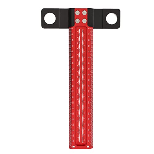 T Square Lineal Aluminiumlegierung Carpenter Square Precision Messwerkzeug für Holzbearbeitung DIY -Projekte Rot Schwarz T Square Lineal Aluminiumlegierung Carpenter Square Precision Messwerkzeug für Holzbearbeitung DIY -Projekte Rot Schwarz von DIRBAK