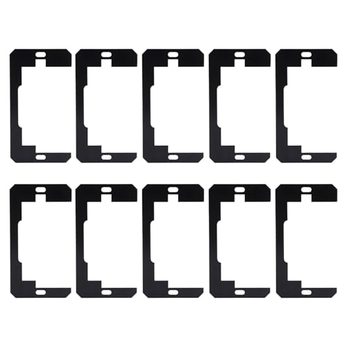 Wallplatten -Abstandshalterauslass Shim 10pcs Stahlvorrichtung Levelingplatte zum Sichern loser Steckdosen in Häusern Büros von DIRBAK
