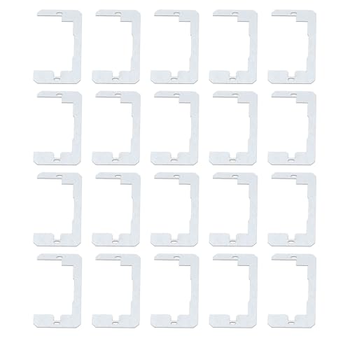 Wandplattenabstandshalter Metallauslass Spüscher Fitniveau -Leveling -Platte für Home Office Electric Box ss Reparatur 20 Stcs 4.2x2,2in verzinktes Eisen von DIRBAK