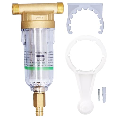 Wasservorfilter Sediment Wasserfilter hoher Dichte Edelstahl abnehmbar einfach sauber G1/2 männliche Fadenpfeifenfiltrationssystem für Haushaltsviete Automatische Wasserversorgung von DIRBAK