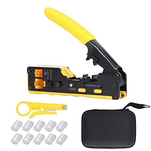 Wire Crimping Plier Kit High Carbon Steel Multifunctional Net Cable Stripping Punch Down Knife Tool Set Wire Crimping Plier Kit High Carbon Steel Multifunctional Net Cable Stripping Punch Down Knife Tool Set von DIRBAK