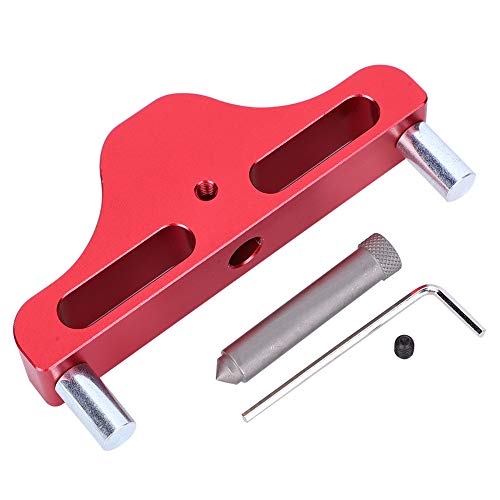ZX1 Center Finder Sciber Line Marking -Werkzeug Präzision Holzbearbeitung Carpenter -Ausrichtung Lineal für Tischlerkonstruktion aus Aluminiumlegierung 120mm Länge von DIRBAK