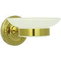 Seifenschale Glas Halter Gold Retro Milchglas Seife Wandmontage Seifenhalter Seifenablage Schlage Ablage Nostalgie Seifenschale Glas Halter Gold Retro Milchglas Seife Wandmontage Seifenhalter Seifenablage Schlage Ablage Nostalgie von DIRKS-TRAUMBAD