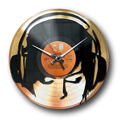 DISC'O'Clock Shallplattenuhr Djane@Work Gold - Lautlos Wanduhr, einfach aufzuhängen. 100% Made in Italy Handwerkliches Produkt DISC'O'Clock Shallplattenuhr Djane@Work Gold - Lautlos Wanduhr, einfach aufzuhängen. 100% Made in Italy Handwerkliches Produkt von DISCOCLOCK