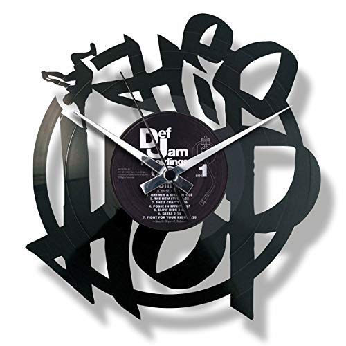 DISC'O'Clock Shallplattenuhr Hip Hop - Lautlos Wanduhr, einfach aufzuhängen. 100% Made in Italy Handwerkliches Produkt DISC'O'Clock Shallplattenuhr Hip Hop - Lautlos Wanduhr, einfach aufzuhängen. 100% Made in Italy Handwerkliches Produkt von DISCOCLOCK