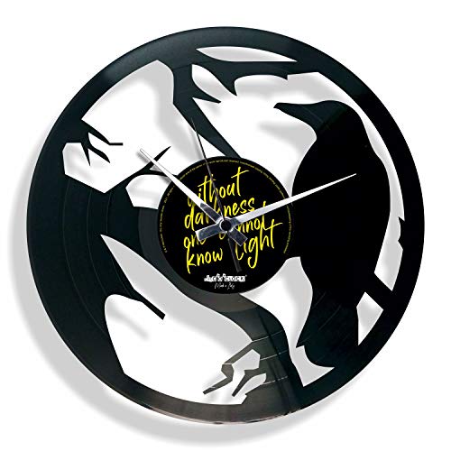 DISC'O'Clock Shallplattenuhr The Crow - Lautlos Wanduhr, einfach aufzuhängen. 100% Made in Italy Handwerkliches Produkt DISC'O'Clock Shallplattenuhr The Crow - Lautlos Wanduhr, einfach aufzuhängen. 100% Made in Italy Handwerkliches Produkt von DISCOCLOCK