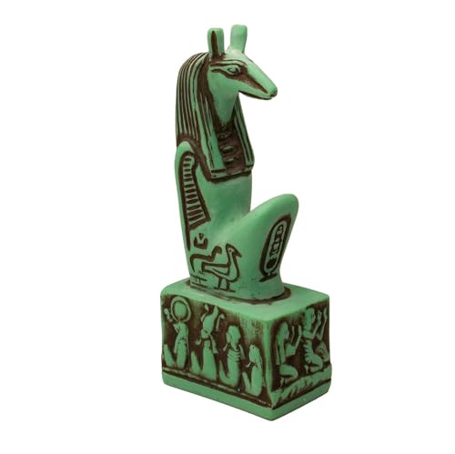 Seth Statue Grün – Alte ägyptische Gottheit – Set aus ägyptischem Gott – hergestellt in Ägypten Seth Statue Grün – Alte ägyptische Gottheit – Set aus ägyptischem Gott – hergestellt in Ägypten von Discoveries Egyptian Imports