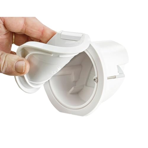 CHROM SHOWERHEAD+WHIT FLEX ROUNDCOV+3M von DISMARINA PLASTIMO