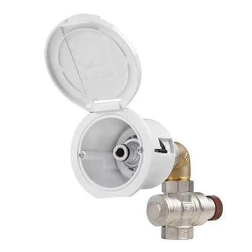 WATER INLET STRAIGHT+BLACK ROUND COVER WATER INLET STRAIGHT+BLACK ROUND COVER von DISMARINA PLASTIMO