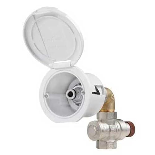 WATER INLET STRAIGHT+CHROME ROUND COVER WATER INLET STRAIGHT+CHROME ROUND COVER von DISMARINA PLASTIMO