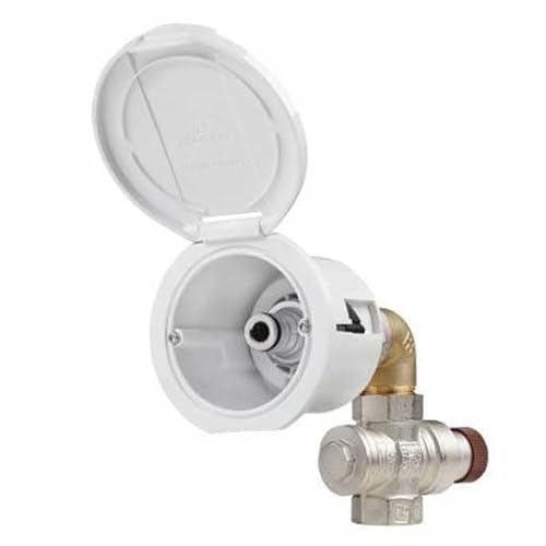 WATER INLET STRAIGHT+WHITEROUNDCOVERFLEX WATER INLET STRAIGHT+WHITEROUNDCOVERFLEX von DISMARINA PLASTIMO