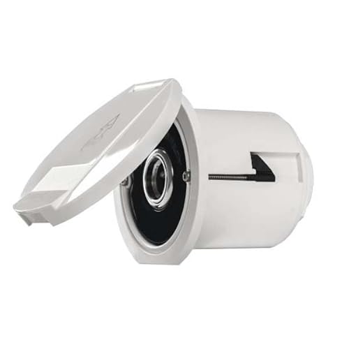 WATER OUTLET STRAIGHT+WHITEROUNDCOVERFLE von DISMARINA PLASTIMO