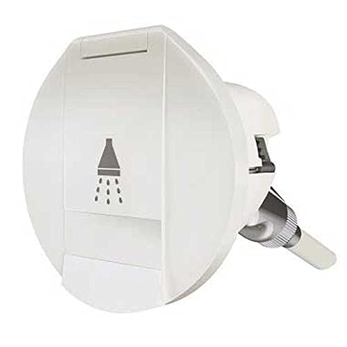WHITE HOUSING FOR SHOWERHEAD ROUND COVER von DISMARINA PLASTIMO