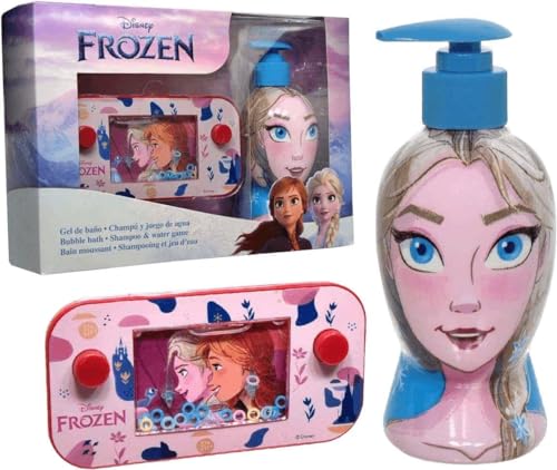 Disney Frozen Eiskönigin Elsa Seifenspender Duschgel + Badespiel Geschenkset - von DISNEY
