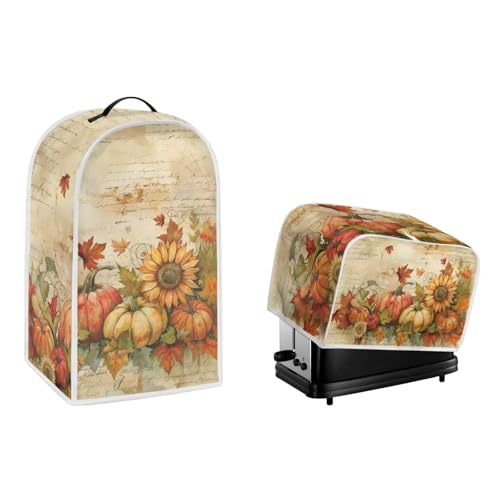 DISNIMO Sunflower 2-Scheiben-Toaster-Abdeckung, Erntedankfest, Küche, kleine Geräte, Staubschutz mit Mixer, Staubschutz, Herbst-Standmixer oder Kaffeemaschinen-Abdeckung DISNIMO Sunflower 2-Scheiben-Toaster-Abdeckung, Erntedankfest, Küche, kleine Geräte, Staubschutz mit Mixer, Staubschutz, Herbst-Standmixer oder Kaffeemaschinen-Abdeckung von DISNIMO