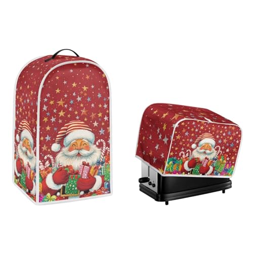 DISNIMO Weihnachts-Toaster-Abdeckung für 2 Scheiben, Weihnachtsmann, Küche, Kleingerät, Staubschutz mit Mixer, Staubschutz, Standmixer oder Kaffeemaschinen-Abdeckung DISNIMO Weihnachts-Toaster-Abdeckung für 2 Scheiben, Weihnachtsmann, Küche, Kleingerät, Staubschutz mit Mixer, Staubschutz, Standmixer oder Kaffeemaschinen-Abdeckung von DISNIMO