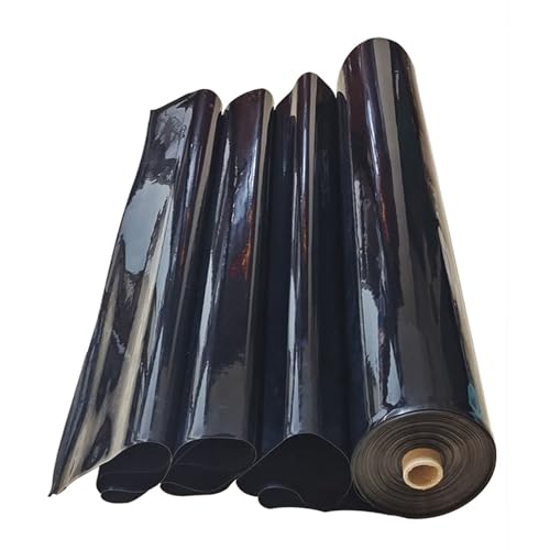 HDPE Teichfolie Schwarz 1,5mm Stärke Flexible Folie Teichmembran 2x10m 3x4m 6x8m 8x8m UV- und witterungsbeständig für kleine Teiche Koi Teiche Wassergärten Brunnen ( Size : 1 x 7 m/3 ft x 23 ft ) von DISPRA