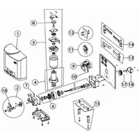 6CS14R Reduzierstück für Cross14-14e-14ve-18-18e-18ve-15v-19v Ditec 6cs14r Entrematic Neu von DITEC
