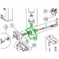 Ditec - 6T100 Primärkrone für Cross14-14e-14ve-18-18e-18ve-15v-19v 6t100 Entrematic von DITEC