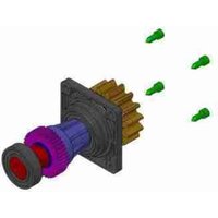 Ditec - Code 6NESARF Untersetzungswellenbaugruppe komplett mit Dichtung für neos 600-1000-600HSF von DITEC