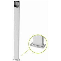 Ditec - Code AXC100 Outdoor-Säule aus Aluminiumdruckguss mit einer Höhe von 1000 mm. Im Lieferumfang enthaltene Zusatzlinse zum Einbau einer von TORANA