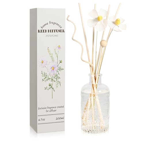 200ml Raumduft Duftstäbchen Englische Birne Freesie Mit 4 Rattanstäbchen Home Duft Reed Diffuser für Schlafzimmer Büro Badezimmer Regal Dekor von DIUFJAG