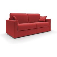 Chris Schlafsofa aus wasserfestem Stoff T13 206 cm (mat. 120x197) rot von DIVANI.STORE