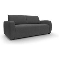 Divani.store - Duna Schlafsofa mit 20 cm Matratze aus wasserfestem Stoff T03 215 cm (mat. 160x197) anthrazit von DIVANI.STORE