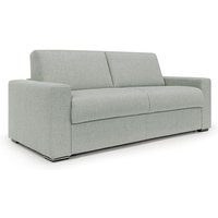 Divani.store - Nixon Schlafsofa mit 20 cm Matratze aus wasserfestem Stoff T03 200 cm (mat. 140x197) Hellgrau von DIVANI.STORE