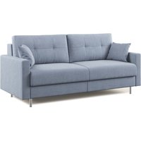 Megan Schlafsofa aus abwaschbarer Mikrofaser T11 188 cm (mat. 140x197) Baby Blau von DIVANI.STORE
