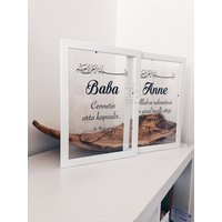 Mit Rahmen | Transparente Bilder Bayram Hediyesi Anne Baba Aile Icin Hediye Anneye Geschenkidee Anneler Günü von DIVANTconcept