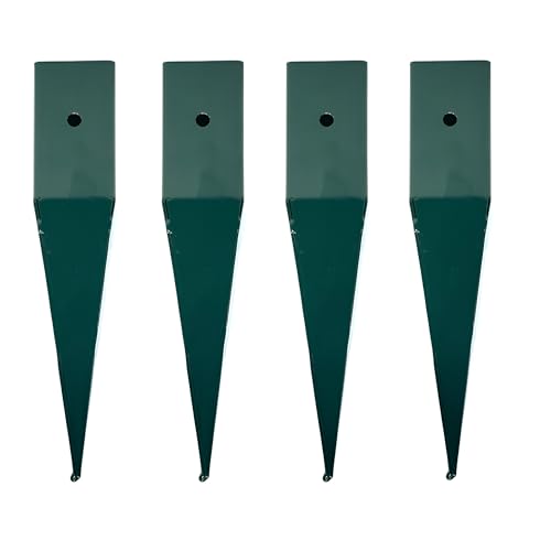DIVCHI Bogenhalter Gartenspalier Pflanzenstütze Erdspieße, robuste Zaunpfostenspikes zur sicheren Befestigung von Bögen & Rankhilfen (4 Stück) von DIVCHI