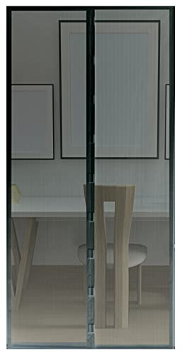 DIVCHI Magnetischer Türvorhang Automatisches Schließen Fliegengitter Insektenschutz Netz (100 x 220 cm, Schwarz) von DIVCHI