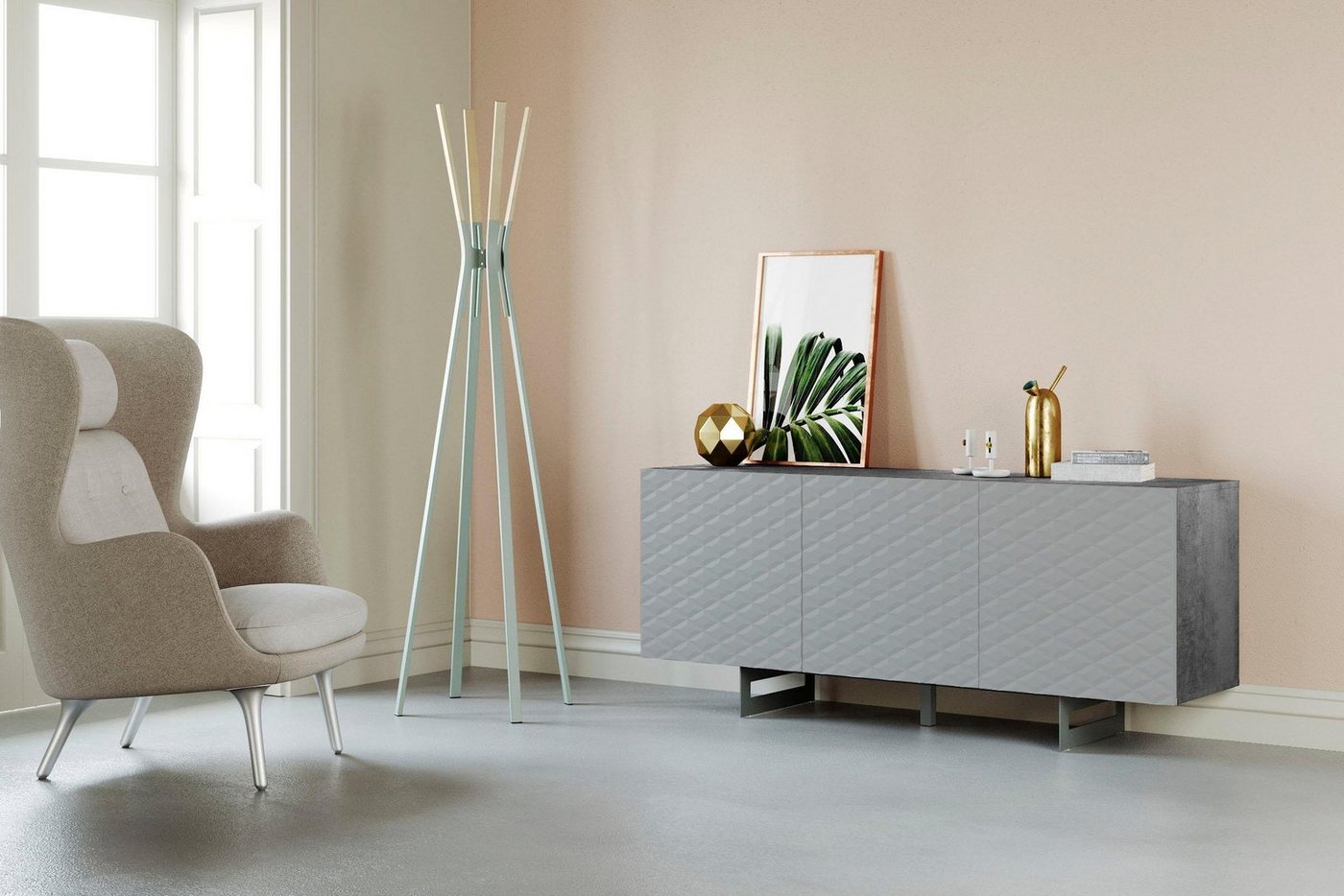 DIVENTA Sideboard KORFU, Breite 165 cm von DIVENTA