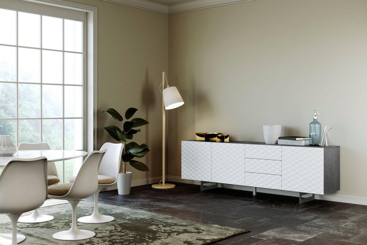 DIVENTA Sideboard KORFU, Breite 220 cm von DIVENTA