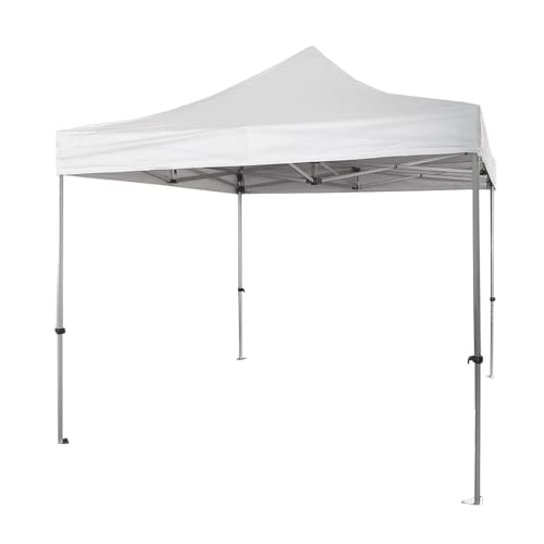Market-Pro Profi-Pavillon aus Aluminium, sechseckige Struktur, 3 x 3 m, weiß, wasserdicht von DIVINA GARDEN