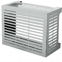 Klimaanlagenabdeckung für linear m Klimaanlage Weiß in Aluminium L86 x T44 x H68 cm von DIVINA HOME