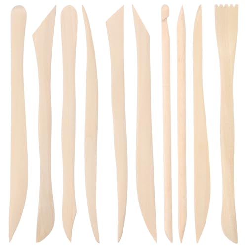 10 Stück Modellierwerkzeug Aus Holz Für Ton Doppelseitig 15.8cm Modellier Werkzeuge Set Für Schnitzen Und Glätten Clay Tools Keramik Sculpting Werkzeuge Für Diy-Handwerk Töpfer Tonschnitz 10 Stück Modellierwerkzeug Aus Holz Für Ton Doppelseitig 15.8cm Modellier Werkzeuge Set Für Schnitzen Und Glätten Clay Tools Keramik Sculpting Werkzeuge Für Diy-Handwerk Töpfer Tonschnitz von DIVINA VITAE