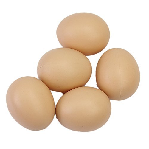DIVISTAR Künstliche Eier-Henne Geflügelstall, 5 Stück von DIVISTAR