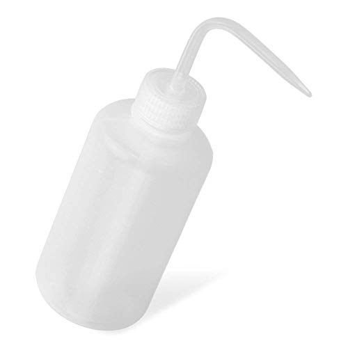 DIVISTAR 250 ml Wissenschaftliche Sicherheits-Waschflasche aus Kunststoff, sparsam, Quetschflasche, medizinisches Etikett, Tattoo von DIVISTAR